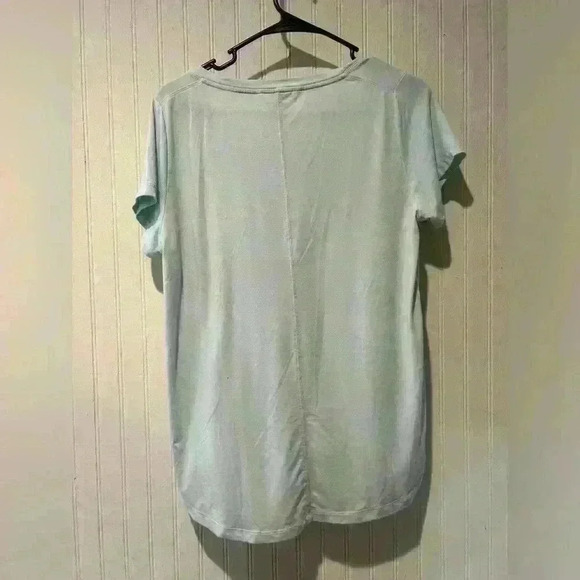 ATHLETA T Shirt STRATUS II Tee Light Mint Green Scoop Neck SS Women's S - Picture 6 of 7